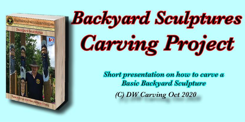 Backyard Sculptures ebook, Free carving lessons, free carving e-books  and free carving tutorials coming soon